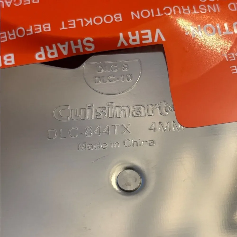 Genuine OEM Cuisinart DLC-844TX 4mm Standard Slicing Stainless Steel Blade
